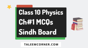 Class 10 Physic Chapter 1 Solved MCQs
