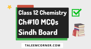 Class 12 Chemistry Chapter 10 MCQs Solved