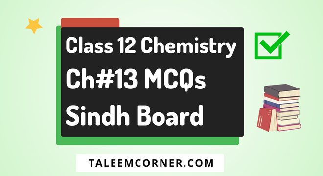 Class 12 Chemistry Chapter 13 MCQs